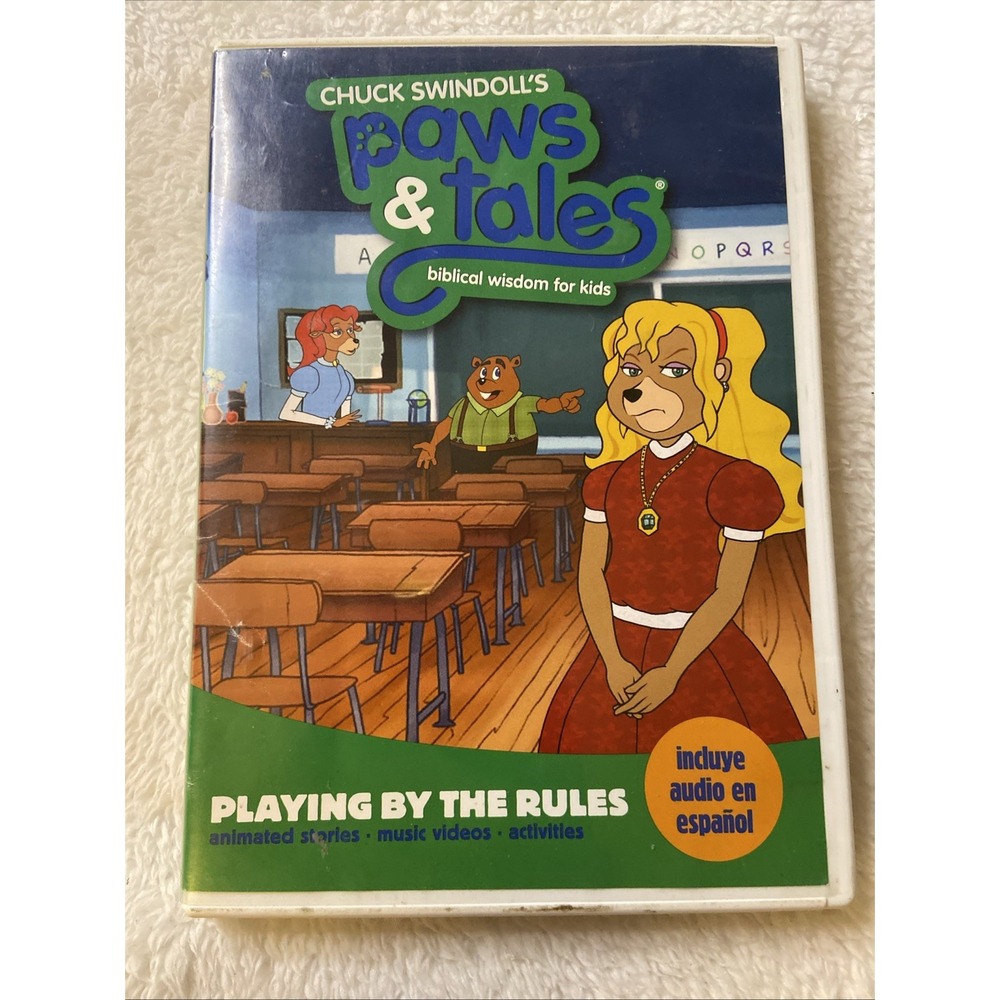 Chuck Swindoll's Paws & Tales Playing By The Rules Dvd Biblical Wisdoms For Kids